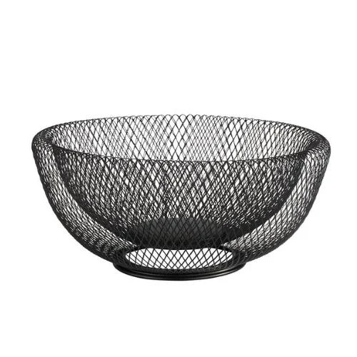 APS METAL WIRE BASKET D31XH14CM, BLACK