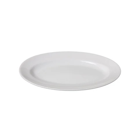 OVAL PLATE 31CM, PORCELAIN WHITE PATRA