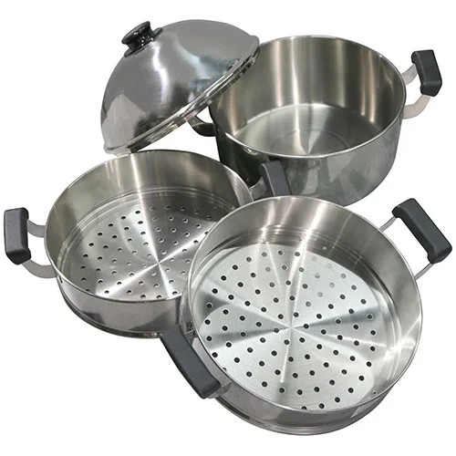 S/S STEAMING SET (4PCS) 40CM, ZEBRA