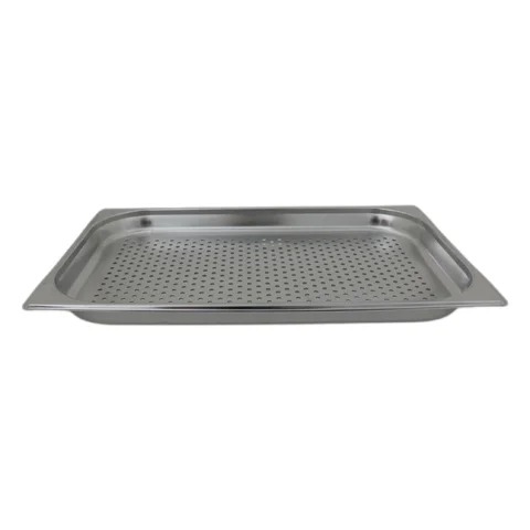 201 S/S GN PAN 1/1 SIZE, 40MM DEEP, PERFORATED, THICKNESS 0.6MM, STEELCRAFT BY SAFICO