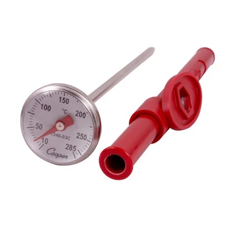 POCKET TEST THERMOMETER, 10° TO 285°C, COOPER