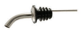 ANGLED SUPER FAST CHROME METAL LIQUOR POURER