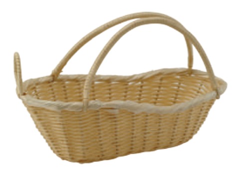 POLYPROPYLENE RATTAN WOOVEN WINE BASKET 27X139CM
