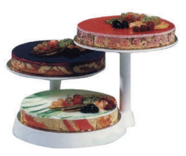 3-TIER PLASTIC WHITE CAKE STAND