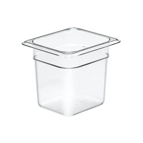 FOOD PAN 1/6 SIZE, 6" DEEP, CLEAR, CAMBRO