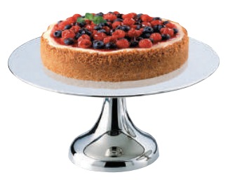 S/S HEAVY GAUGE CAKE STAND 30.6X14.1CM, MIRROR POLISHED