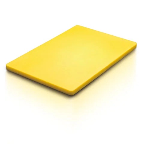 PLC CUTTING BOARD W12XL18XH1/2", HIGH DENSITY, YELLOW, SAFICO