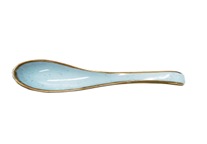 PORCELAIN SOUP SPOON L15XW4.2XH3.5CM, SESAME BLUE, CERABON NOMA