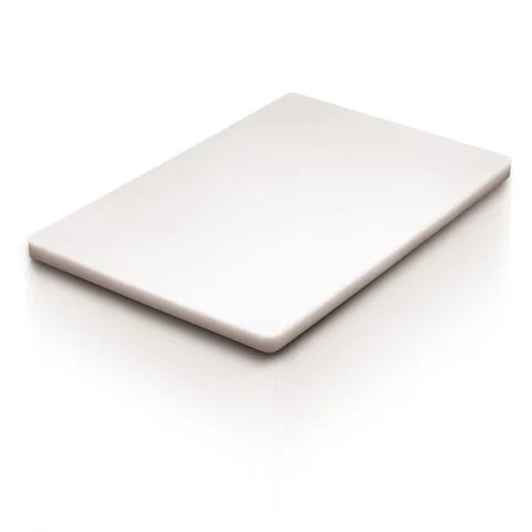 PLC CUTTING BOARD W12XL18XH1/2", HIGH DENSITY, WHITE, SAFICO