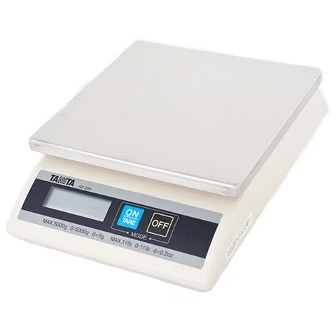 DIGITAL WEIGHING SCALE 5KGX5G, BATTERY OPERATED (AC POWER ADAPTOR NOT INCLUDED), TANITA