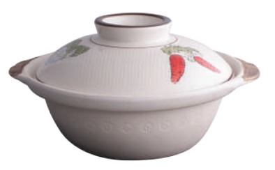 DEEP JAPANESE CLAY POT W/ COVER 15X7.5CM