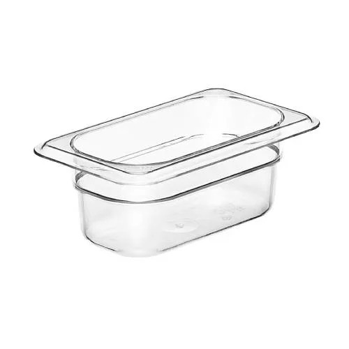 FOOD PAN 1/9 SIZE, 2.5" DEEP, CLEAR, CAMBRO