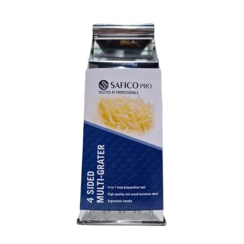 S/S 4-SIDED BOX GRATER L10.5XW8XH24.3CM, SAFICO PRO