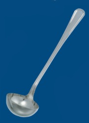 18/10 S/S ONE PIRECE SERVING LADLE 301X70MM, ROYALSTEEL