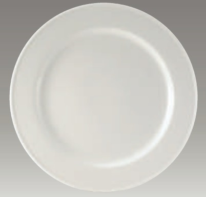 DURABLE WARE RIM PLATE 27CM, ROYAL WHITE