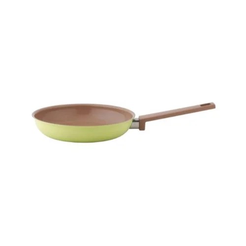 ALUMINIUM NONSTICK CERAMIC INDUCTION USABLE FRYPAN D28XH5.4CM, GREEN, SAFICO PRO