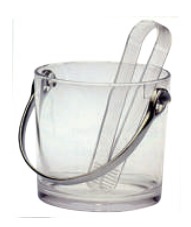 ACRYLIC ICE BUCKET D12X11.5CM, 0.8L