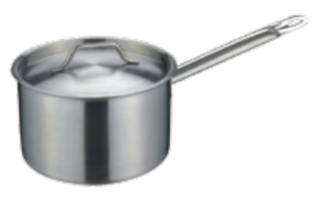 S/S SAUCE PAN D240XH140MM, W/ ONE HANDLE, SANDWICH THERMORADIANT BOTTOM, & COVER