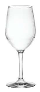 POLYCARBONATE WINE GLASS D77XH200MM, 12OZ