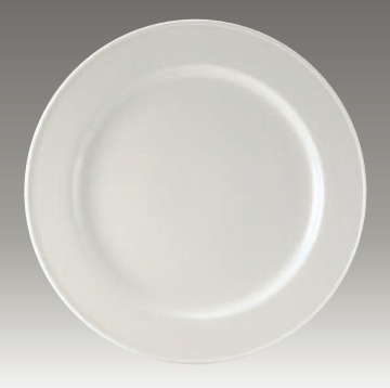 DURABLE WARE RIM PLATE 25CM, ROYAL WHITE