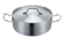 S/S SAUCE PAN D140XH55MM, W/ TWO LUGS, SANDWICH THERMORADIANT BOTTOM, & COVER